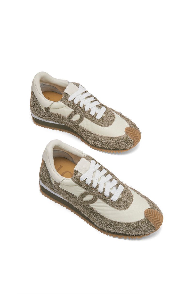 Loewe o1in1g0426 555 / Flow Runner Sneakers Nylon Suede Multicolor Size US 8 / EU 41 - 4 Thumbnail