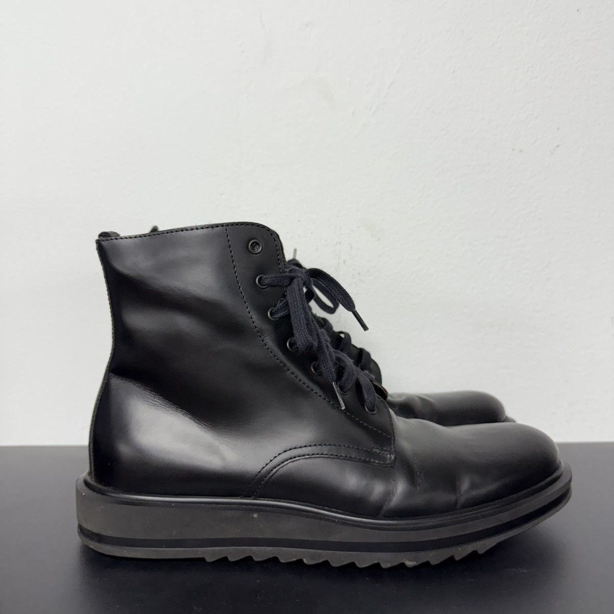 If Six Was Nine Stefano Rossi Eva Mid Combat Leather Boot Size US 9 / EU 42 - 1 Thumbnail
