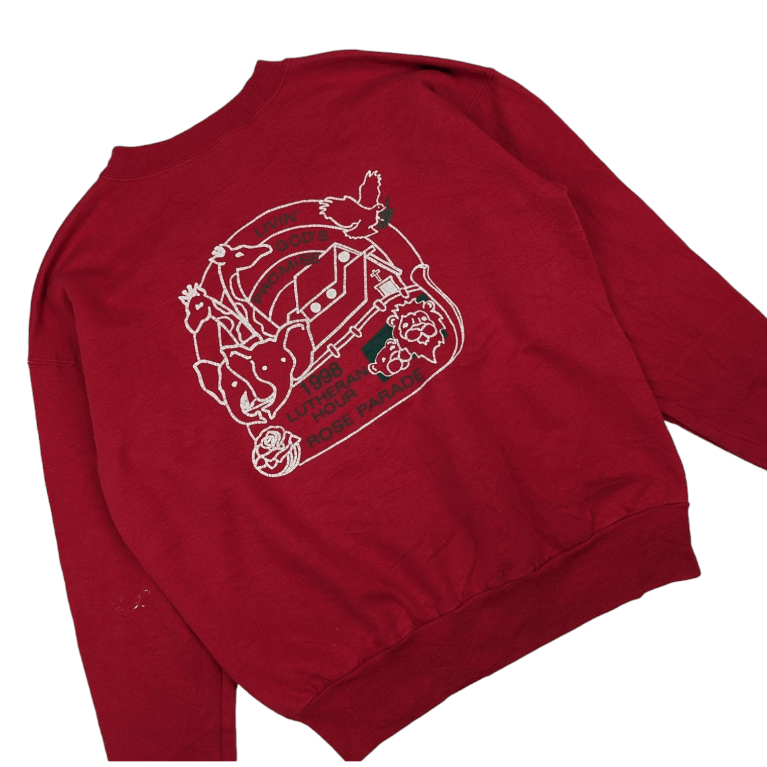 Hanes Vintage 90's 1998 PETAL PUSHERS Flower Rose Sweatshirt Size US M / EU 48-50 / 2 - 7 Thumbnail