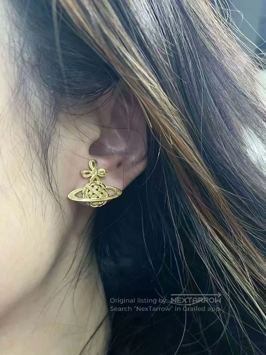 Vivienne Westwood vivienne westwood saturn earrings in gold. Size ONE SIZE - 3 Thumbnail