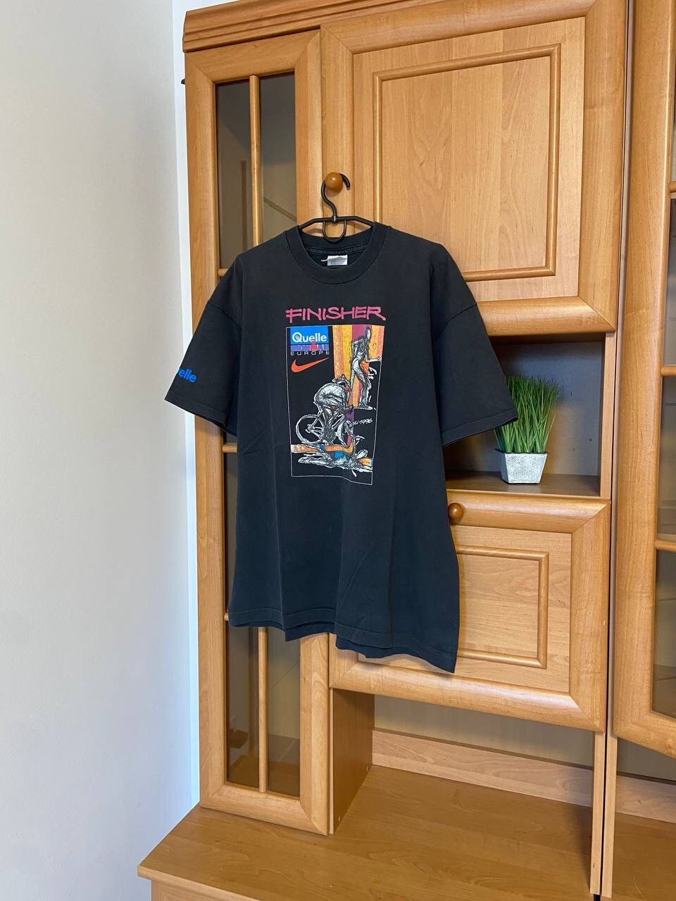 Nike Vintage Nike Quelle Ironman Europe T-Shirt 1996 Size US L / EU 52-54 / 3 - 1 Thumbnail