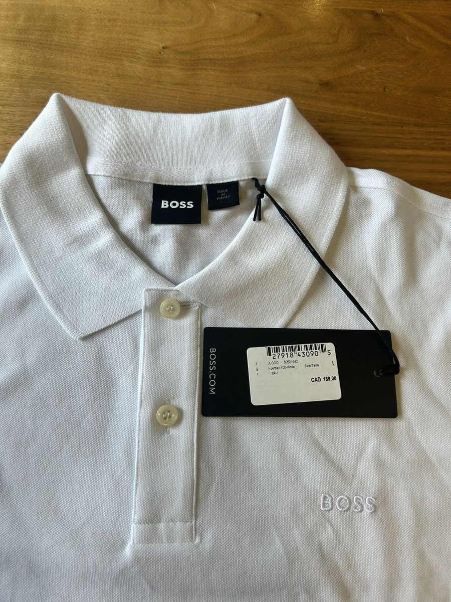 Hugo Boss Hugo Boss Classic Polo in White Size US L / EU 52-54 / 3 - 1 Thumbnail