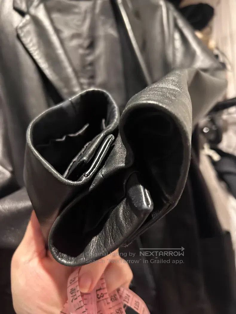 Helmut Lang Helmut Lang Black leather trench coat Size US M / EU 48-50 / 2 - 4 Thumbnail