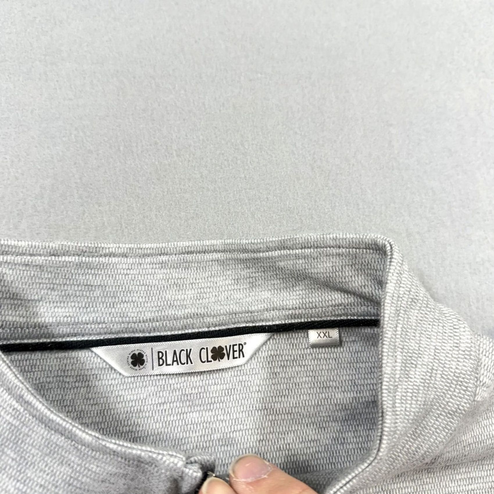 Vintage Black Clover Pullover Mens 2XL Gray 1/4 Zip Long Sleeve Golf Performance Top Size US XXL / EU 58 / 5 - 3 Thumbnail