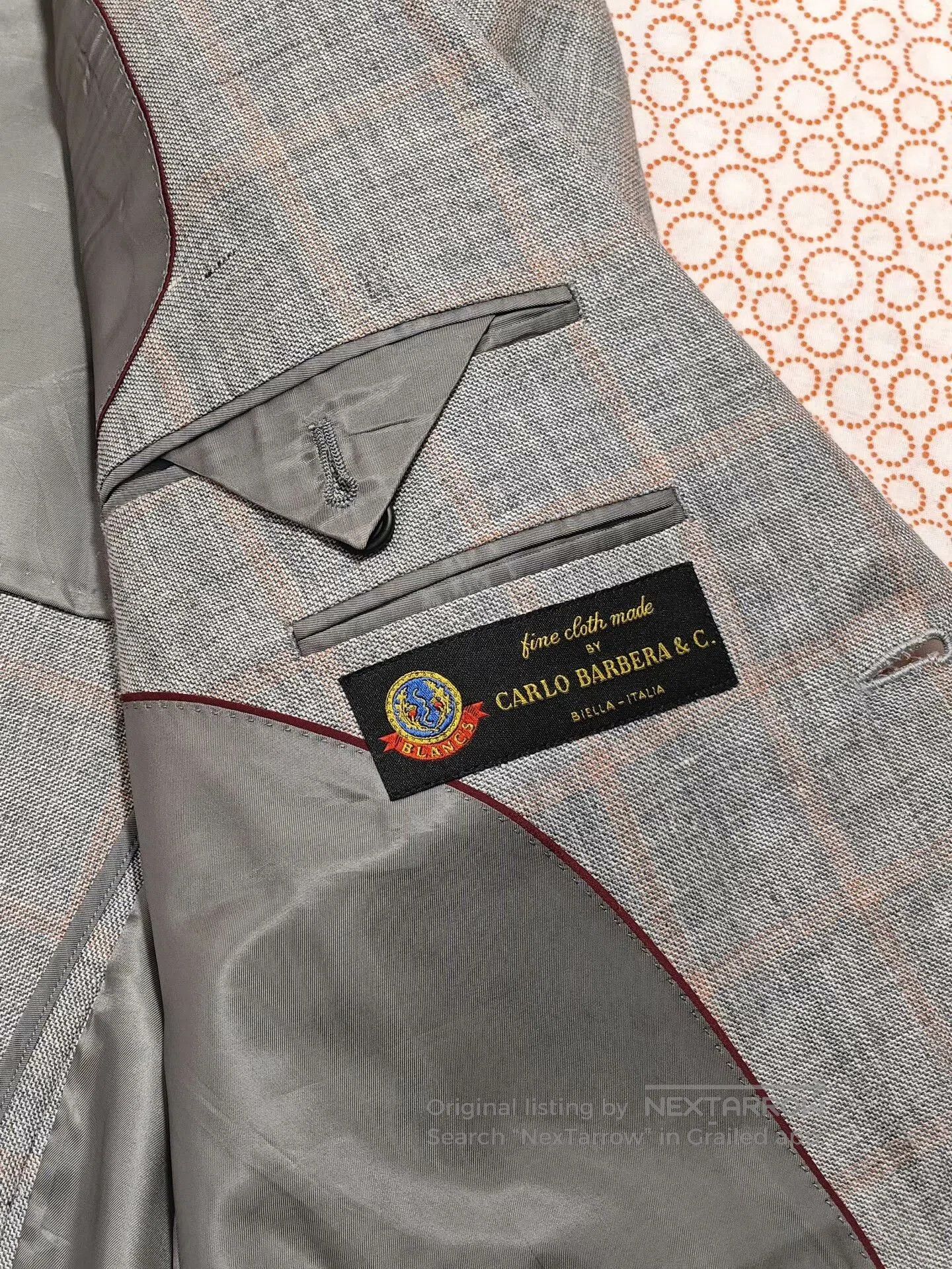 Luciano Barbera Carlo Barbera Custom Suit in Gray. Size US M / EU 48-50 / 2 - 7 Thumbnail