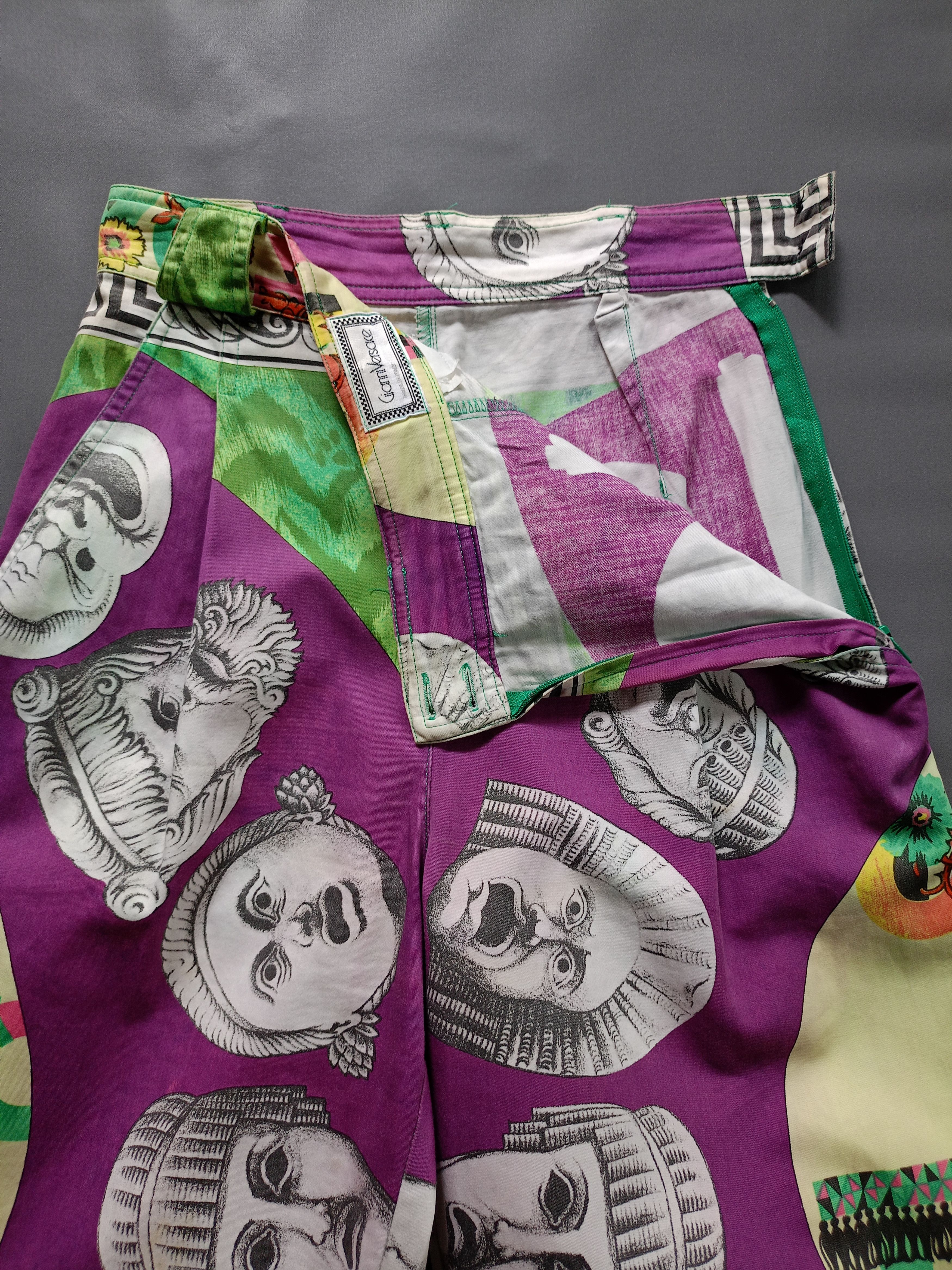 Versace 90s Gianni Versace Opera Balleto Teatro Cinema print Pants Size 24" / US 00 / IT 34 - 8 Thumbnail