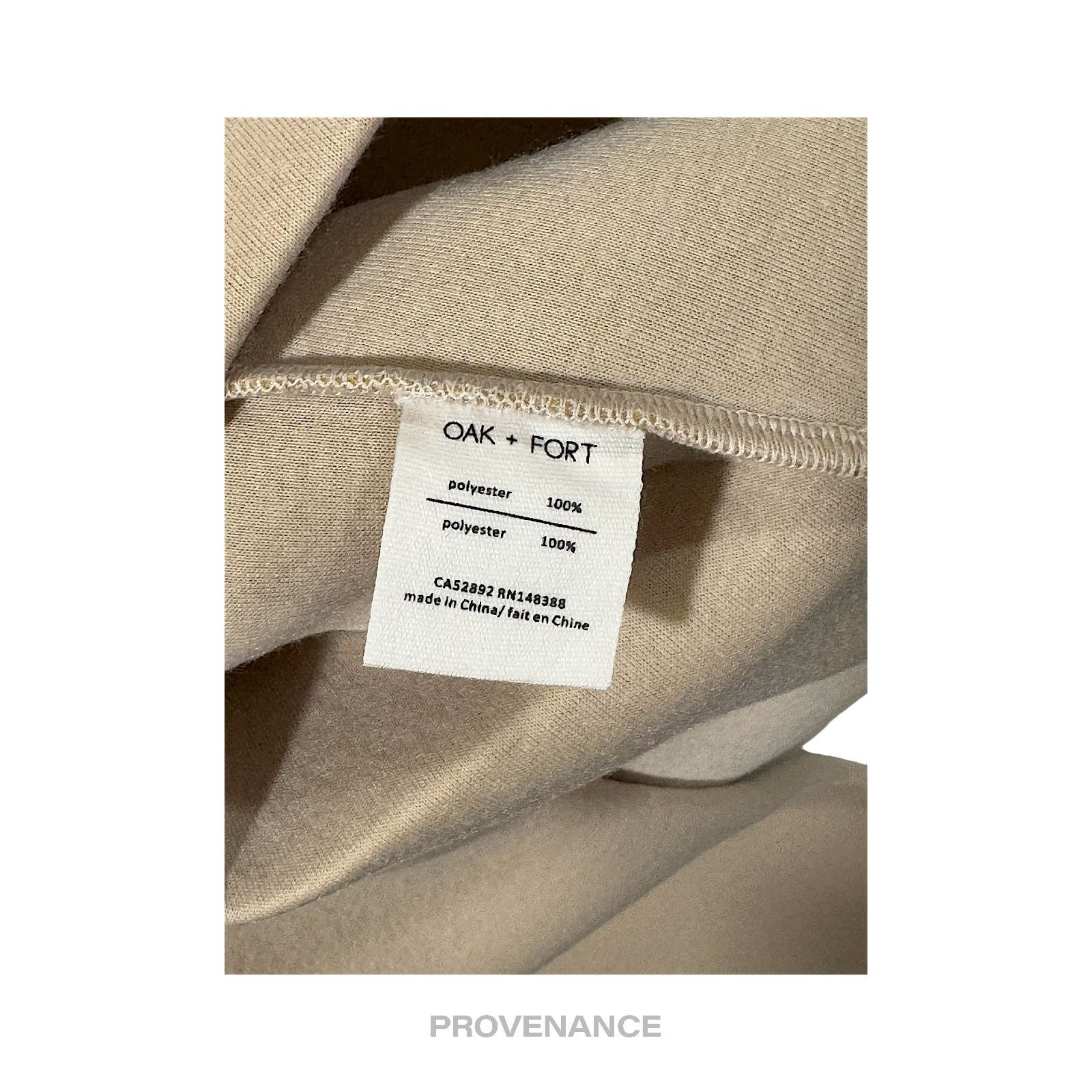 Oak + Fort 🔴 OAK + FORT Structured Bomber Jacket - Beige S Size US S / EU 44-46 / 1 - 8 Thumbnail