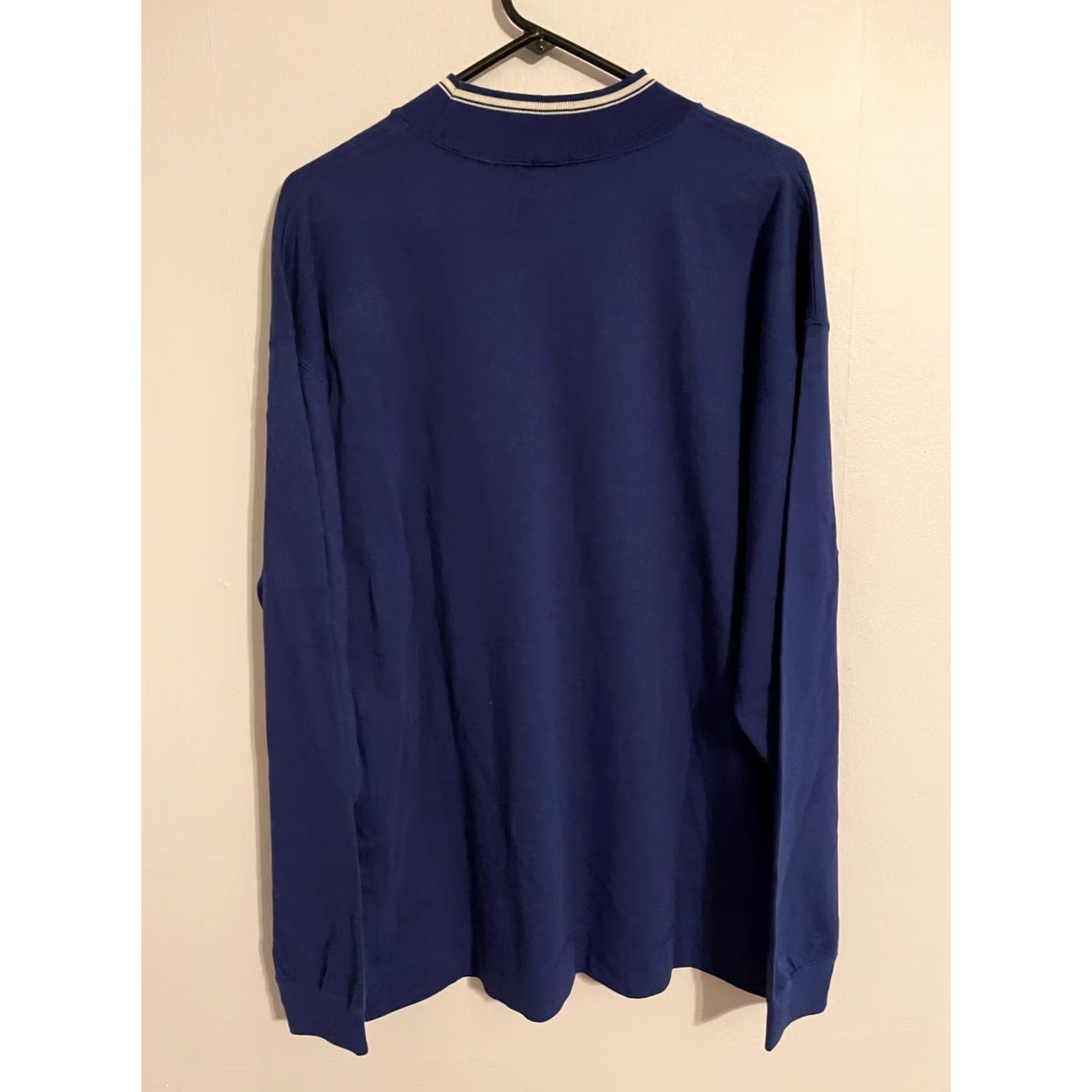 Gap VINTAGE Gap Mock Neck L/S Oversized Blue Pocket T-Shirt Sweatshirt - Men's Small Size US S / EU 44-46 / 1 - 3 Thumbnail