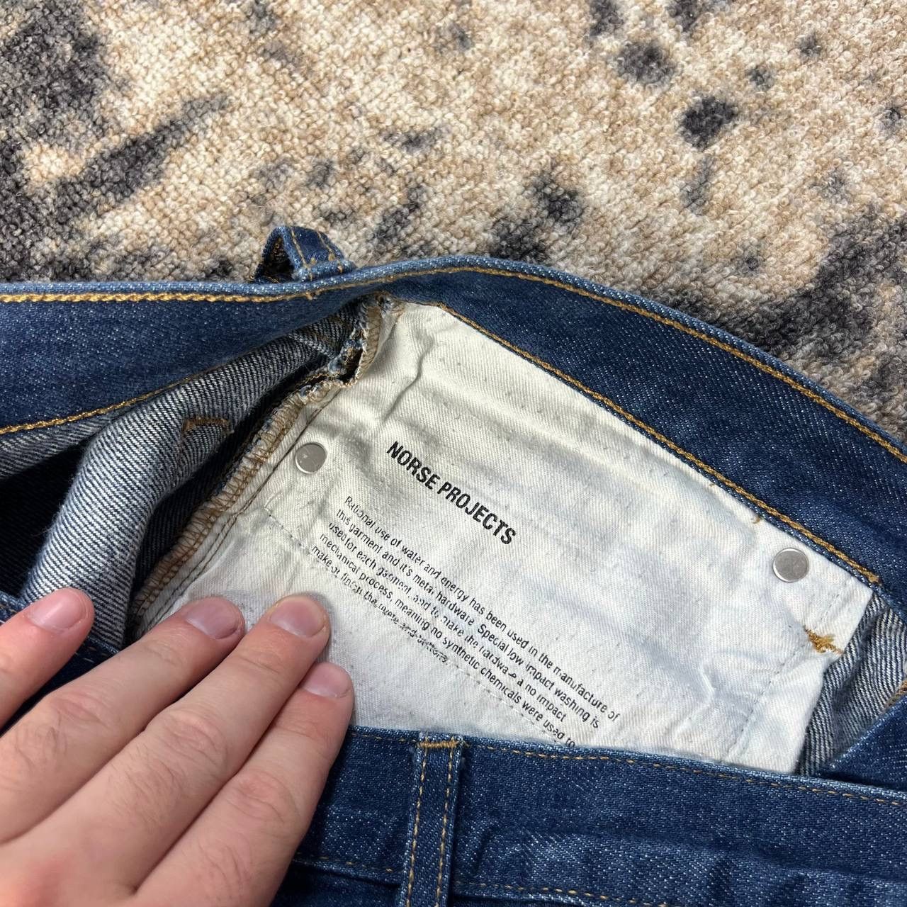 Norse Projects Norse Project Regular Fit Blue Denim Jeans Streetwear Style Size US 31 - 6 Thumbnail