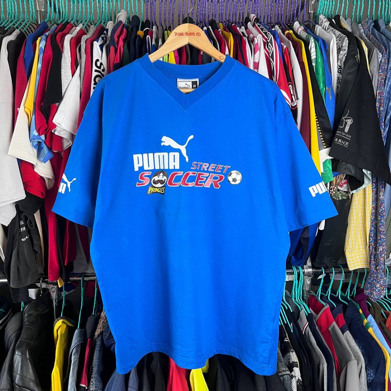 Puma Vintage 90s Puma Street Soccer Cup Tshirt Retro Football Size US XL / EU 56 / 4 - 2 Thumbnail