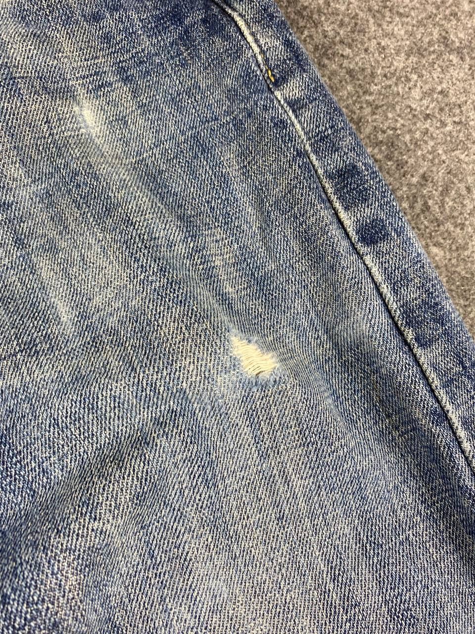 Levi's vintage levis 501 distressed denim nice design Size US 34 / EU 50 - 11 Thumbnail