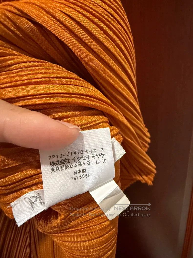 Issey Miyake Issey Miyake Pumpkin Color Long Sleeve Size L / US 10 / IT 46 - 3 Thumbnail
