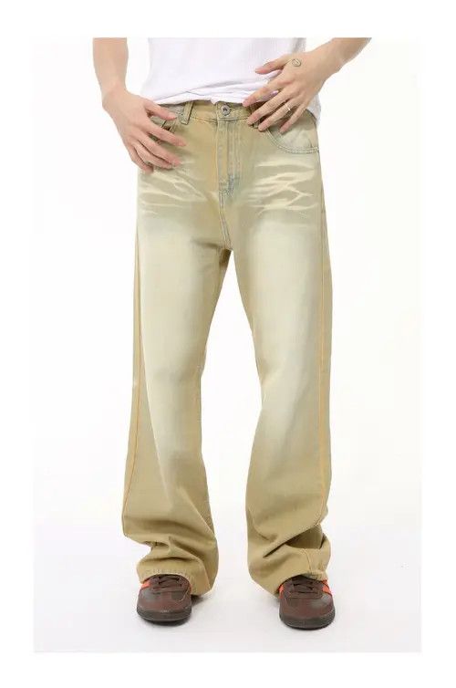 Other Distressed yellowed vintage flared washed jeans Size US 32 / EU 48 - 7 Thumbnail