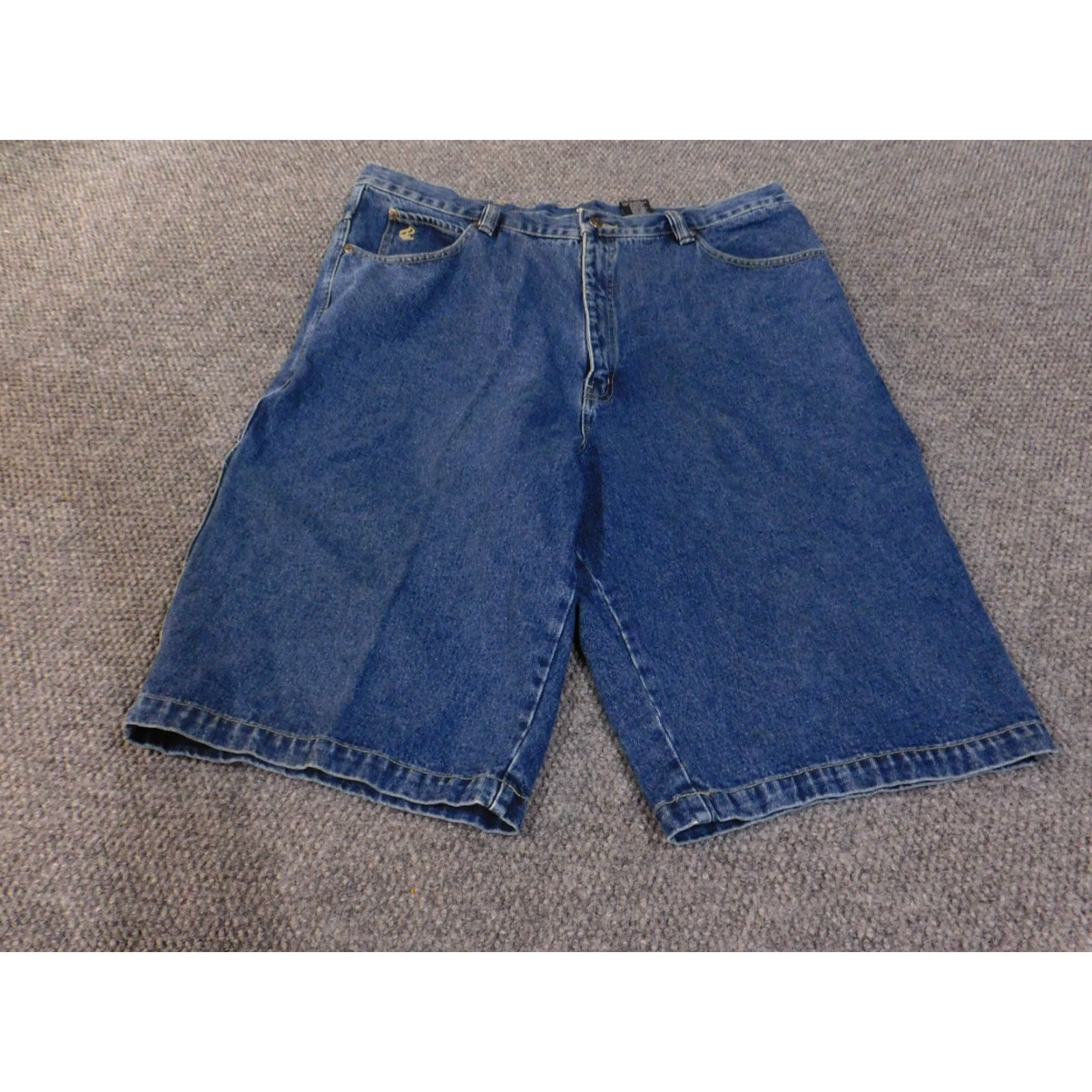 Rocawear VINTAGE Rocawear Shorts Mens 42 Blue Denim Carpenter Baggy All American Urban Hip Hop Y2K Size US 42 / EU 58 - 3 Thumbnail