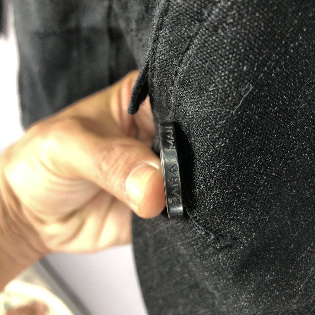 Zara Vintage 00’s Zara Man Double Breasted Zipper Jacket Size US M / EU 48-50 / 2 - 7 Thumbnail