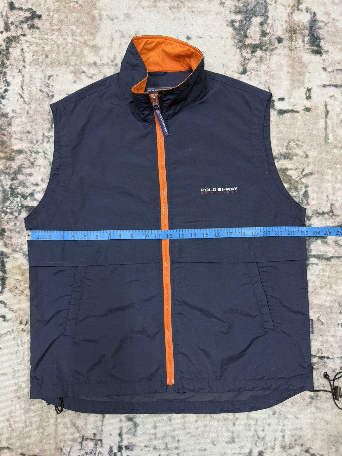 Japanese Brand Vintage 90s Polo bi-way Sentloran Sport Winbreaker Vest Size US L / EU 52-54 / 3 - 13 Thumbnail