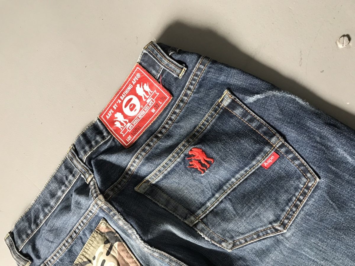 Aape × Vintage Vintage bathing aape army print denim Size US 33 - 4 Thumbnail
