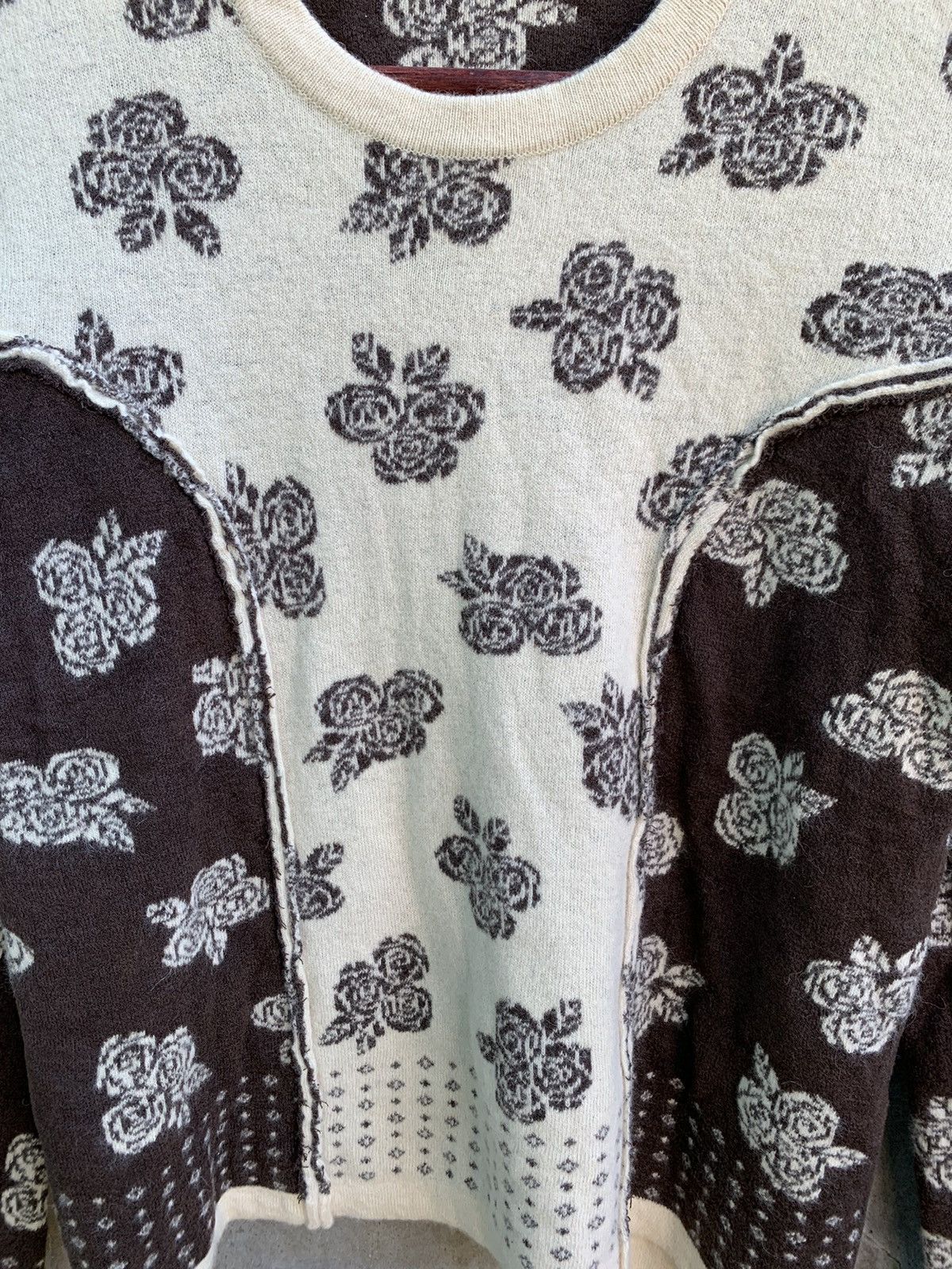 Comme des Garcons “Roses” Wool Sweater Size S / US 4 / IT 40 - 4 Thumbnail
