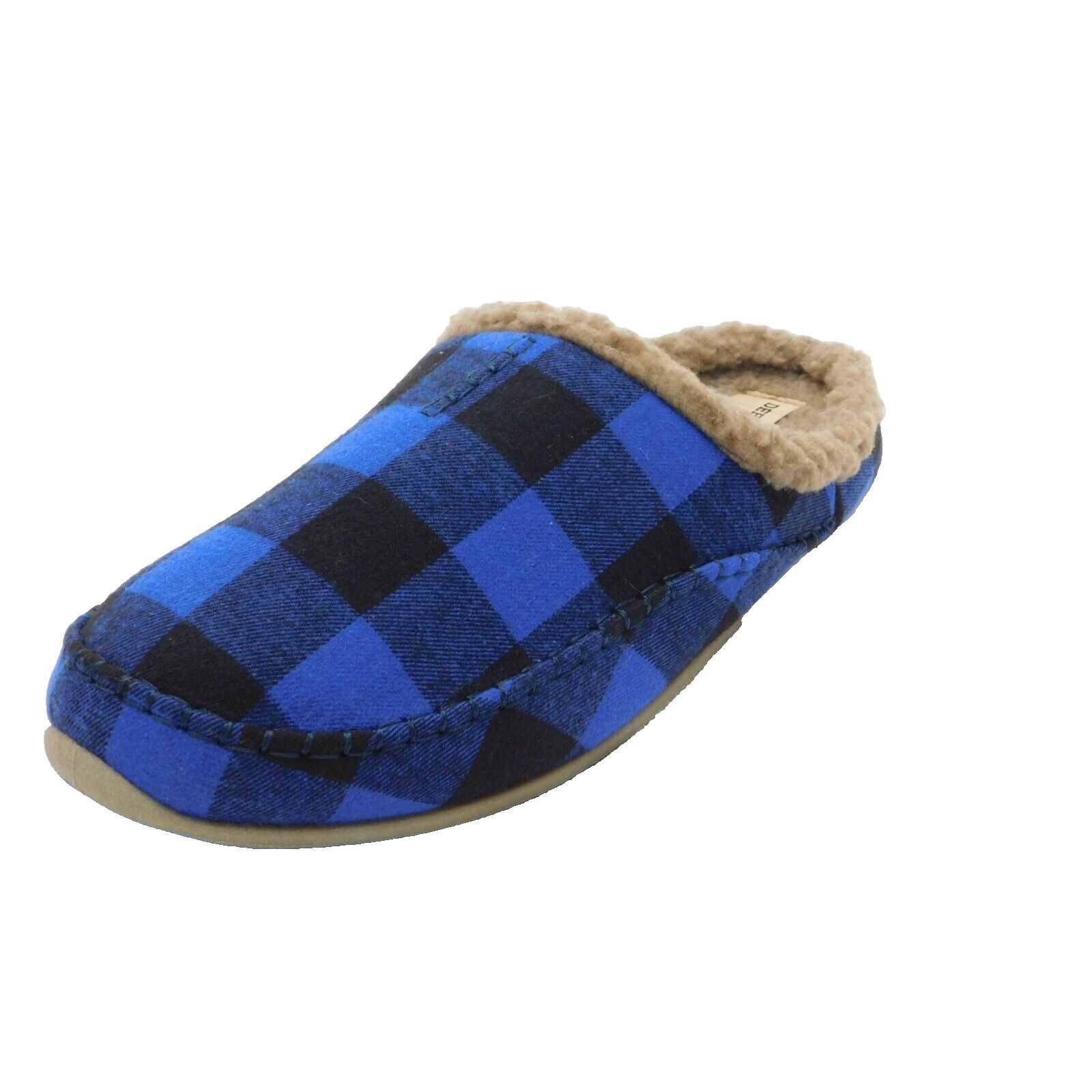 Other M71 Deer Stags Men' Blue Plaid Shock Absorption Slipper 13 M Size US 13 / EU 46 - 2 Thumbnail