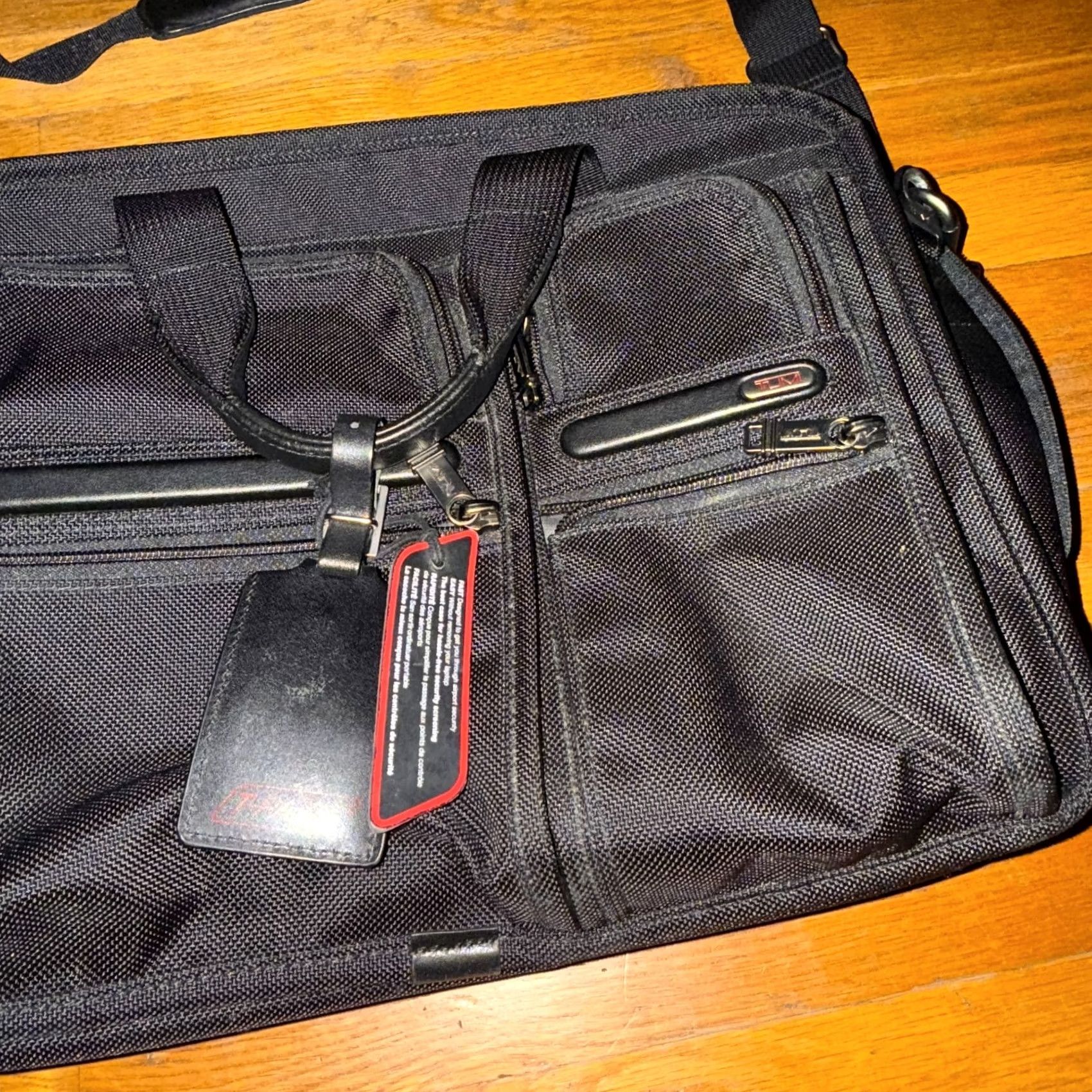 Tumi Tumi Briefcase Nylon Laptop Organizer Expandable Black Travel 16x12x7 Men Large Size ONE SIZE - 3 Thumbnail