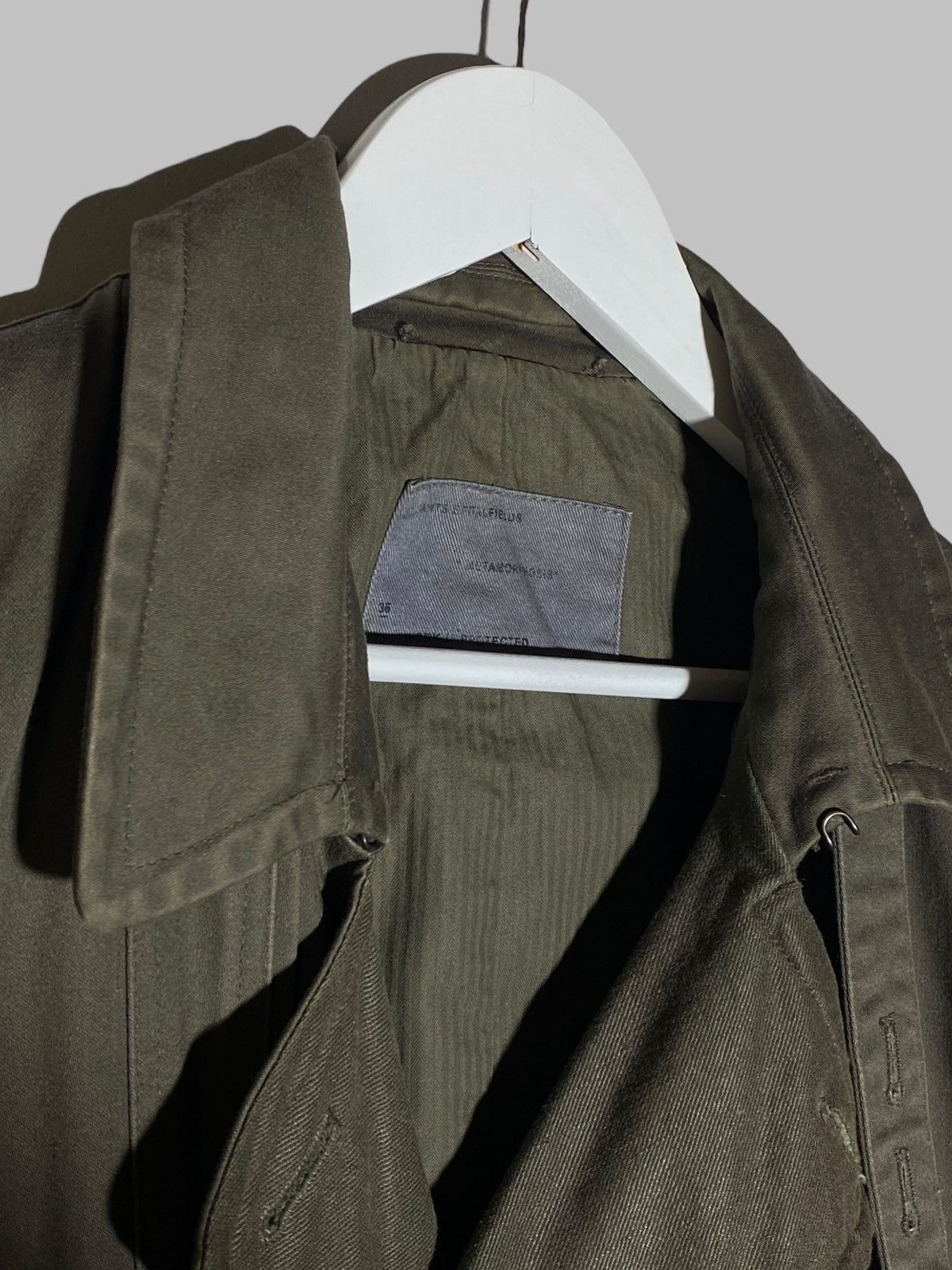 Allsaints All Saints Vagabond Double Breasted Pea Coat Khaki Jacket Size US S / EU 44-46 / 1 - 14 Thumbnail