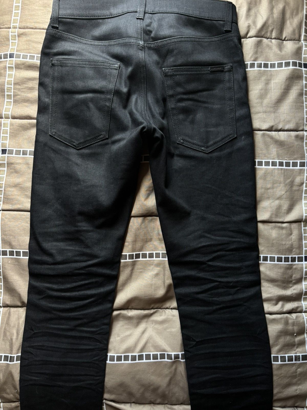 HEDI SLIMANE　レア Saint Laurent Hedi Slimane Zipper denim jeans