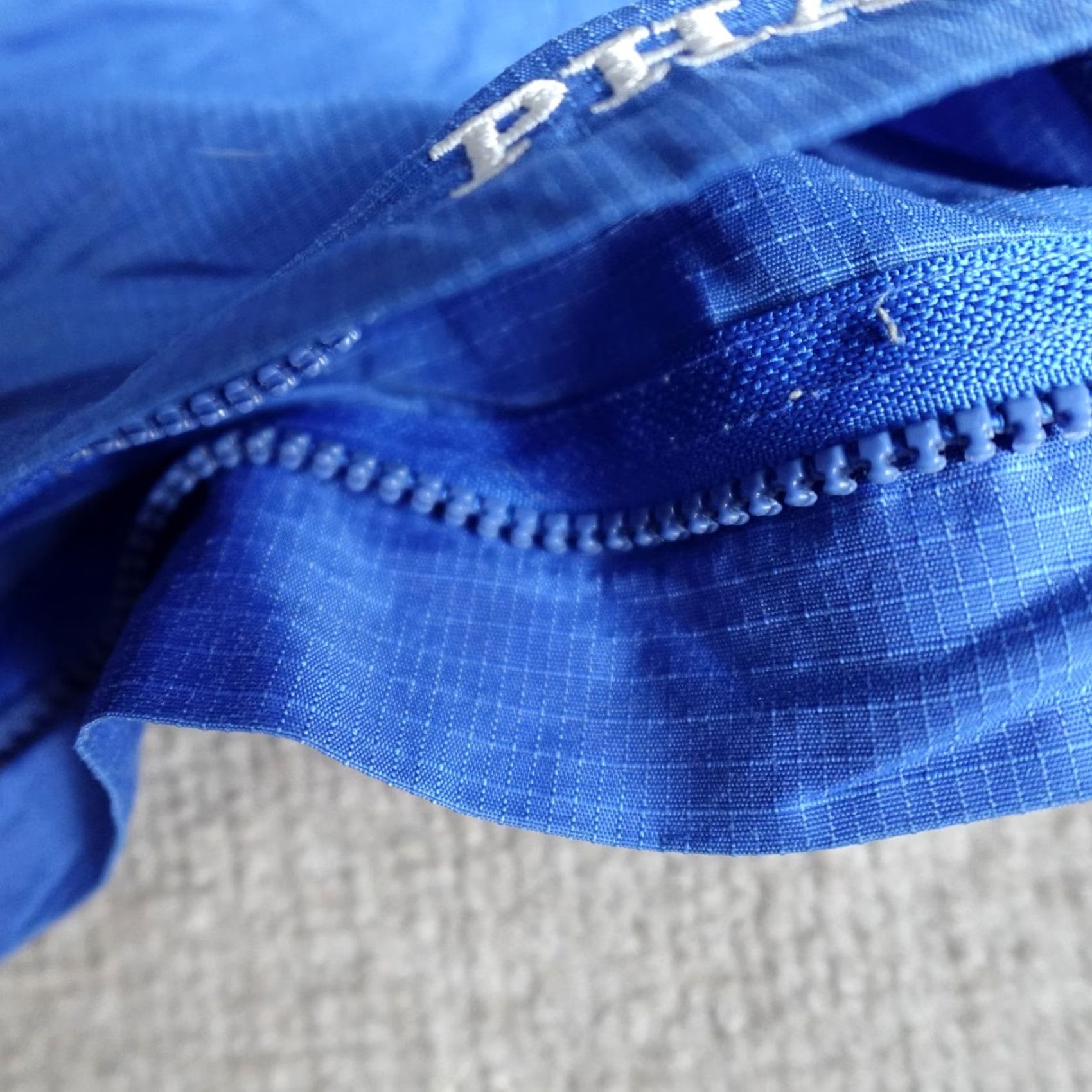 Phat Farm Phat Farm Mens Shorts 2XL Blue Solid Embroidered Ripstop Nylon Vintage Chino Pockets Summer Spring Mens Size US 39 - 3 Thumbnail
