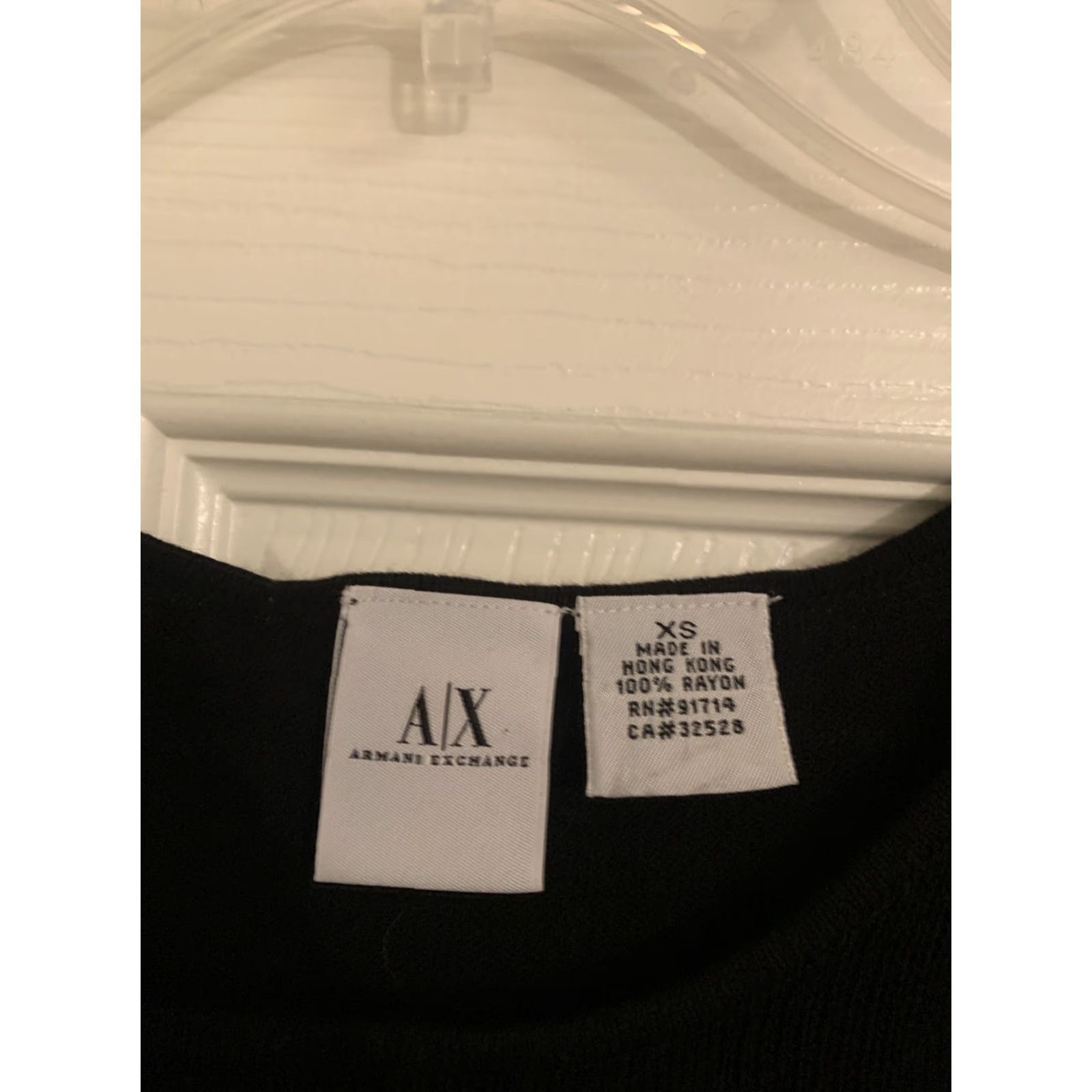 Armani Exchange Armani Exchange Tank Top Women XS Black XS Womens Silver Metal Size XS / US 0-2 / IT 36-38 - 3 Thumbnail
