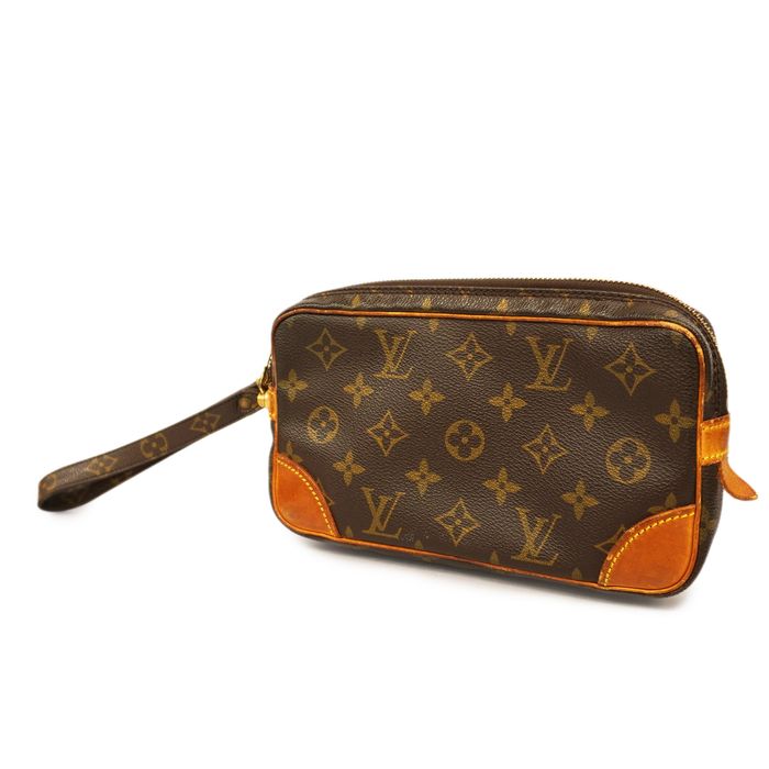 LOUIS VUITTONAuth Monogram Marly Dragonne PM M51827 Men Clutch Bag