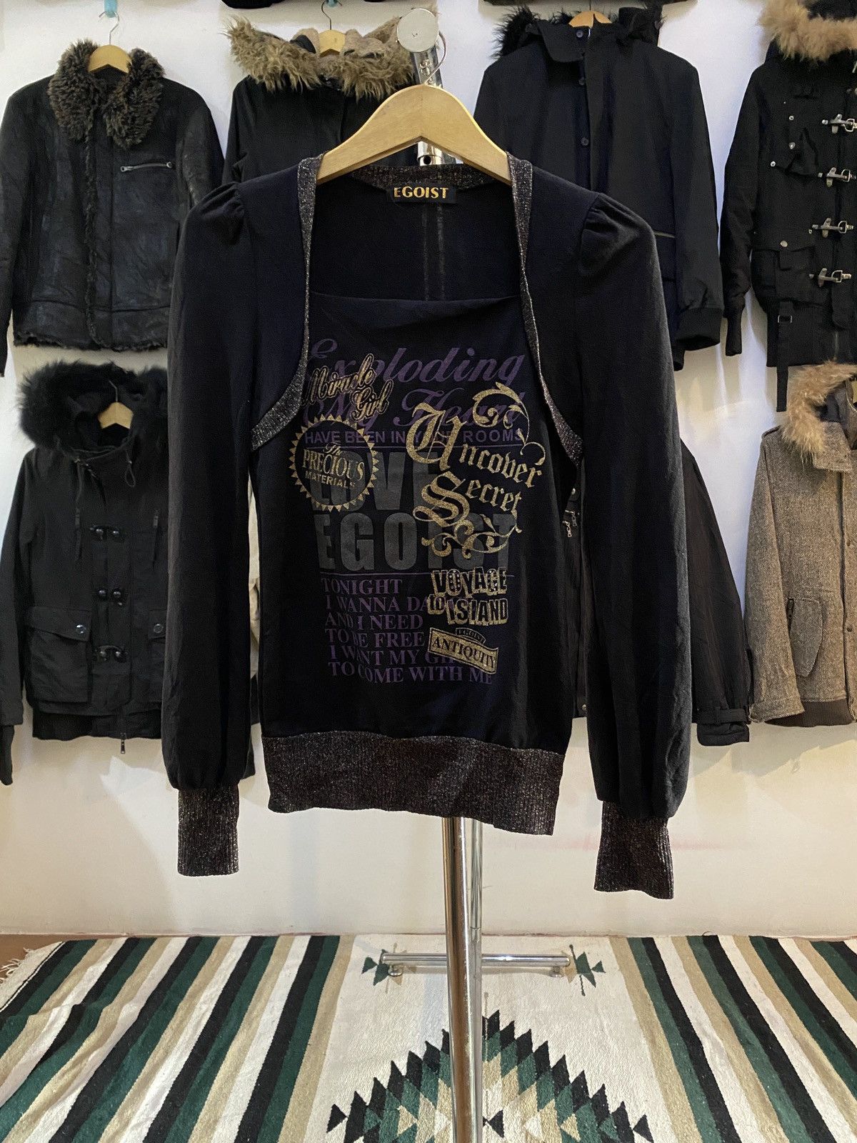 Le Grande Bleu (L.G.B.) Japanese Egoist Poem LGB style LongSlevee Tee Size US M / EU 48-50 / 2 - 1 Thumbnail