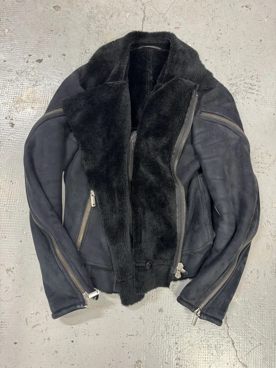 Emporio Armani FW2002 Emporio Armani Navy Arm Zips Bomber Jacket Size US S / EU 44-46 / 1 - 11 Thumbnail