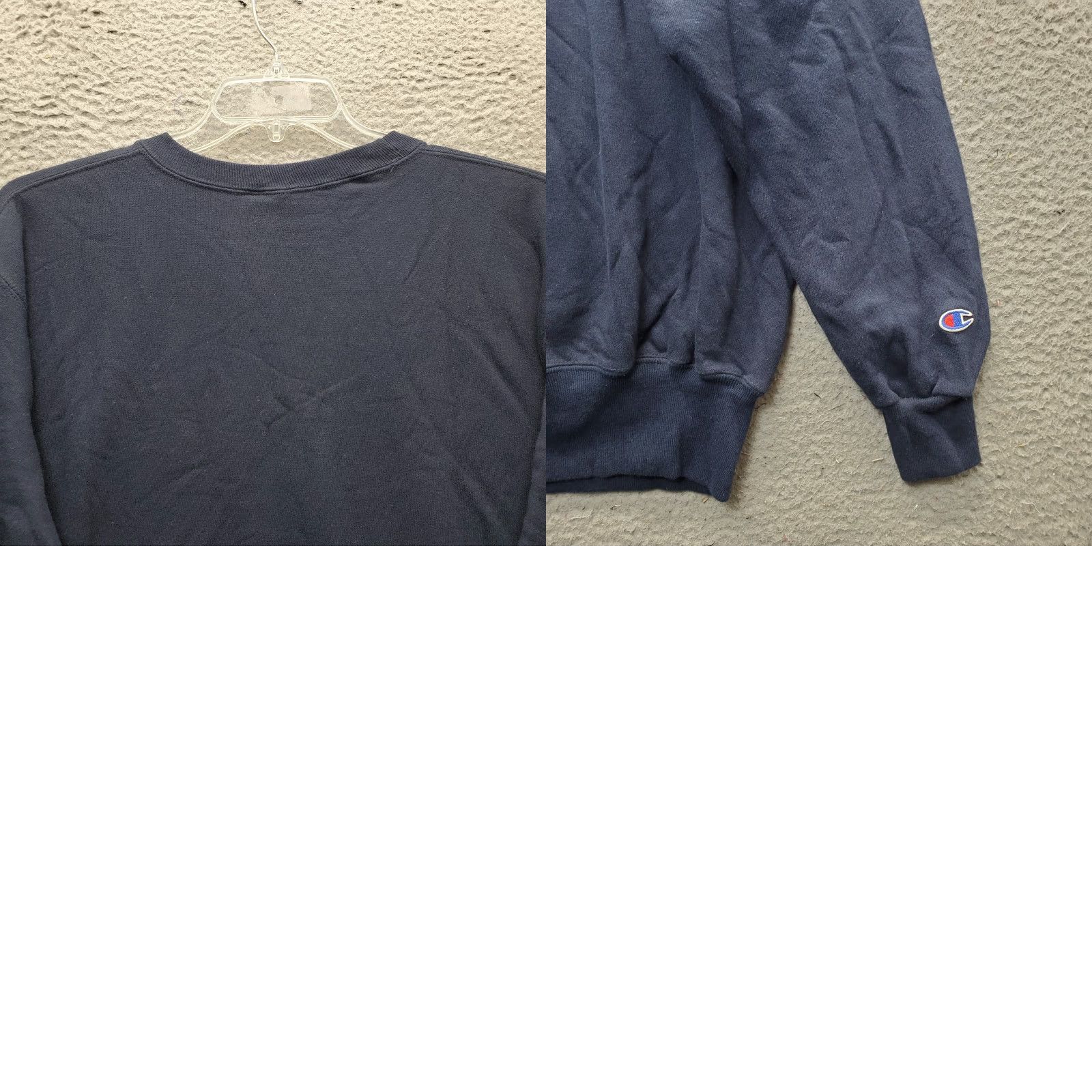 Champion Champion Sweatshirt Mens XXL Navy Embroidered Logo Crew Neck Lined Rib Hem Cotton Vintage: No, Pullover, 2XL, Regular Fit, Outdoor Gym & Training Size US XXL / EU 58 / 5 - 8 Thumbnail