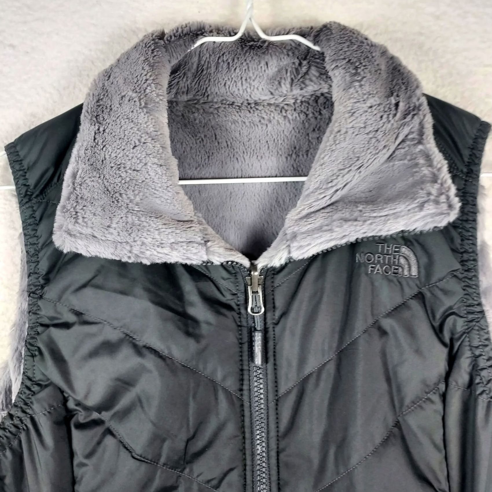 The North Face The North Face Reversible Fleece Vest Womens Small Black Full Zip Size S / US 4 / IT 40 - 5 Thumbnail