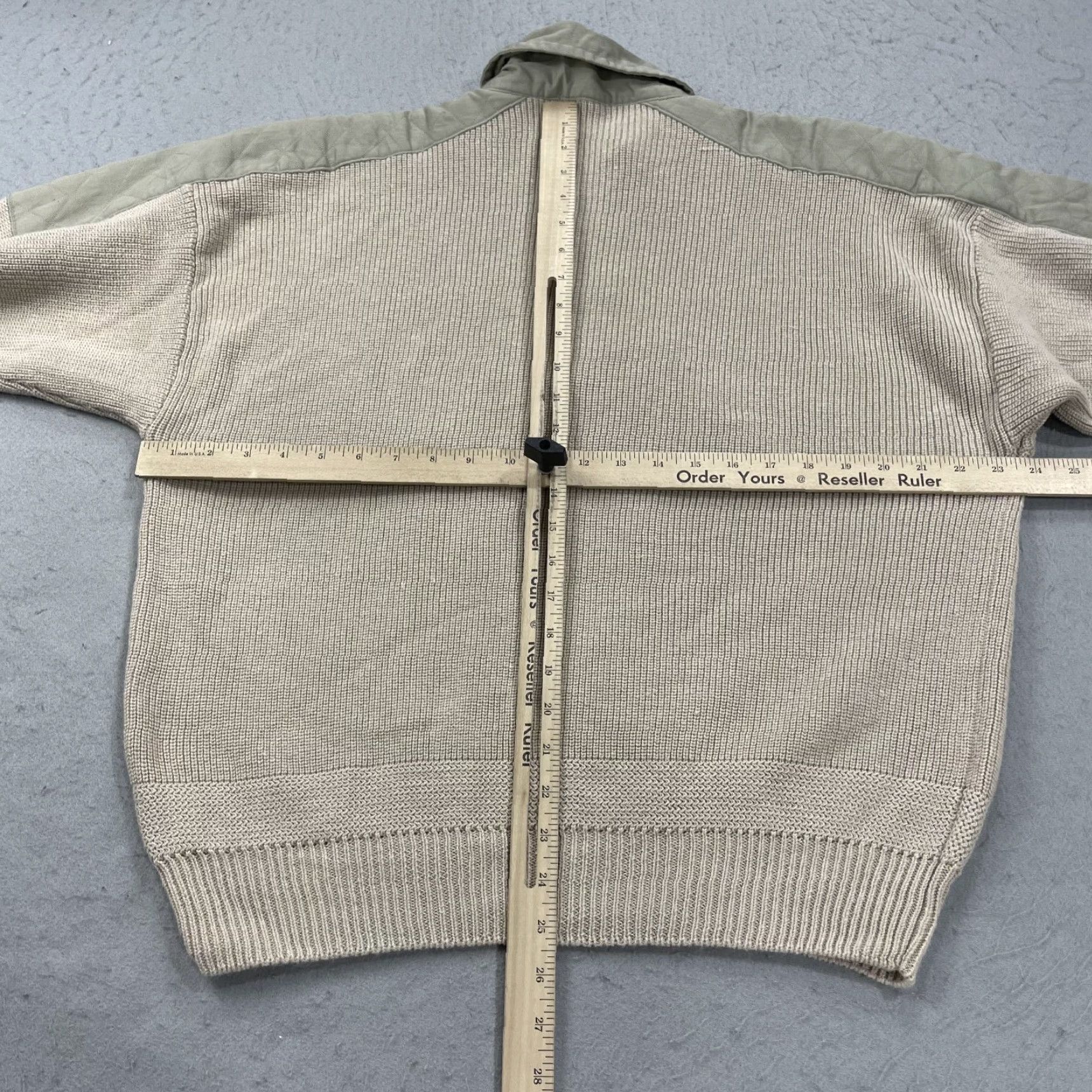 Orvis VINTAGE Orvis Sweater Mens 2XL Brown Military Commando Ribbed Heavy Ramie 80s Size US XXL / EU 58 / 5 - 7 Thumbnail