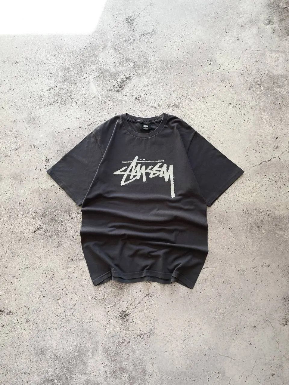 Stussy STUSSY BASIC LOGO WASHED GREY T SHIRT Size US S / EU 44-46 / 1 - 1 Thumbnail