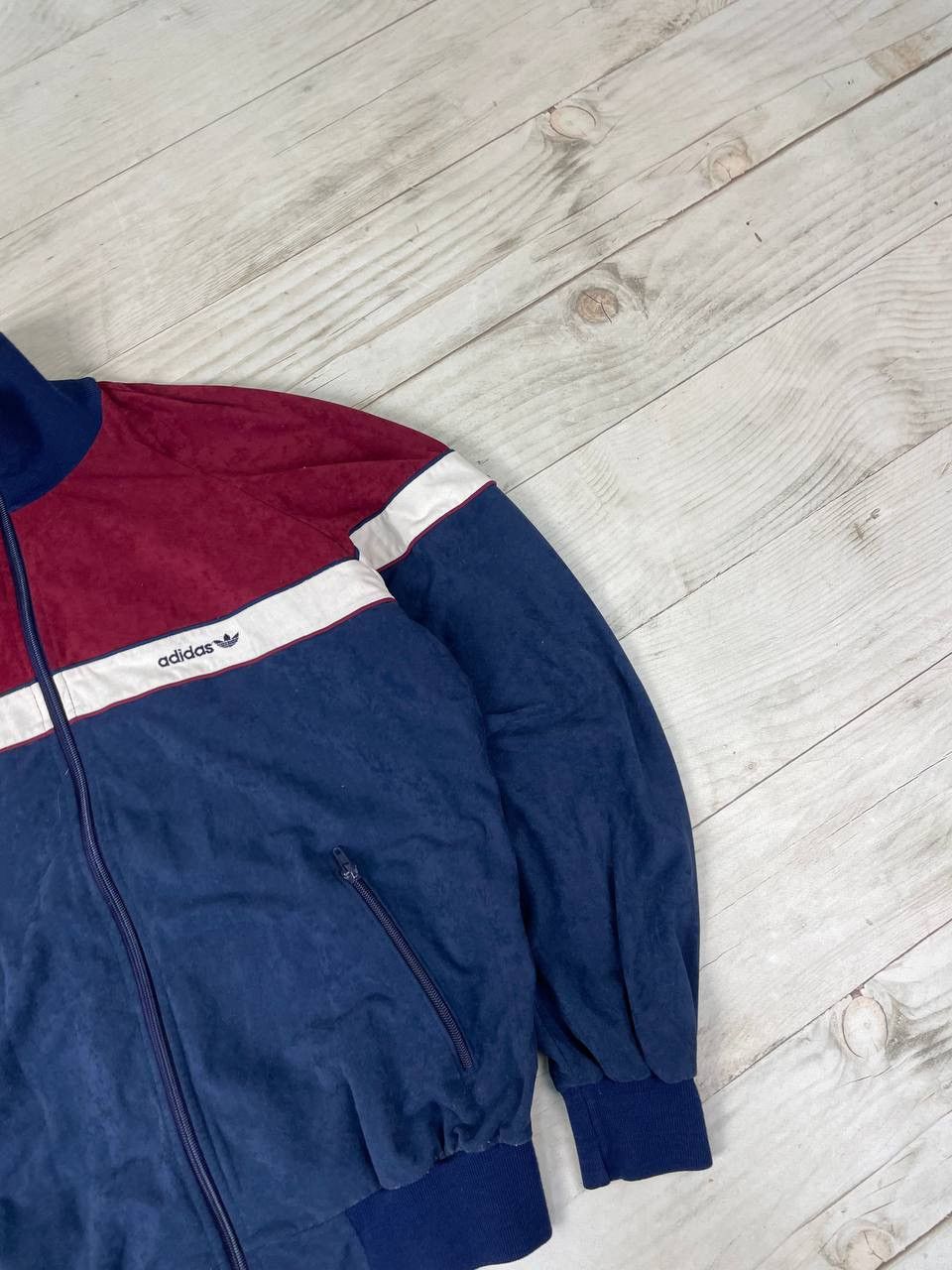 Adidas Vintage Adidas Velvet Track Jacket 80s Made In West Germany Size US XL / EU 56 / 4 - 4 Thumbnail