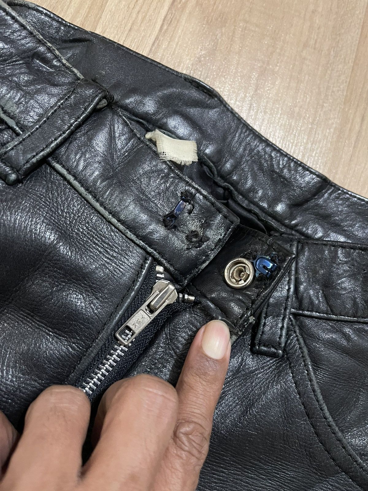 Leather × Vintage Japanese Brand leather Pants Size US 29 - 2 Thumbnail