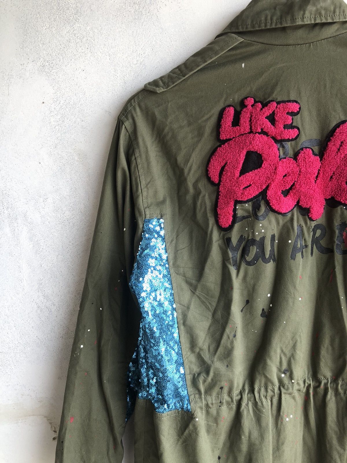 If Six Was Nine × Le Grande Bleu (L.G.B.) × Zara Poem Gothic Artwork Military Jacket Zara Punk Rock Style Size US M / EU 48-50 / 2 - 9 Thumbnail