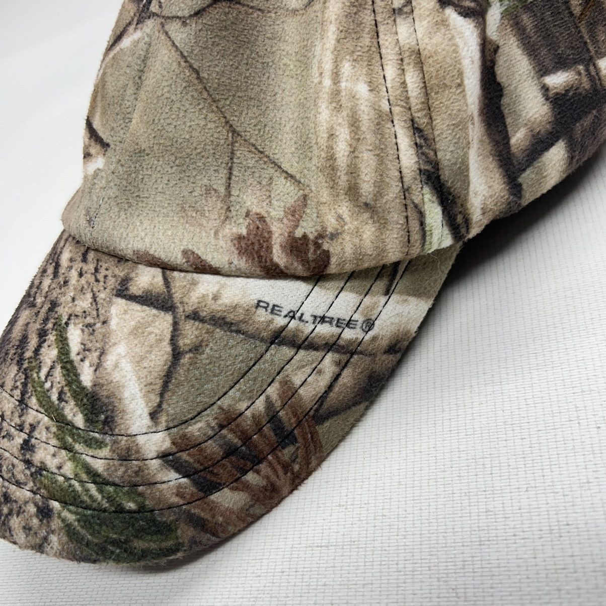 Realtree × Vintage Real Tree Hat Cap Rivers West Fleece Hunting Strap Back Size ONE SIZE - 4 Thumbnail