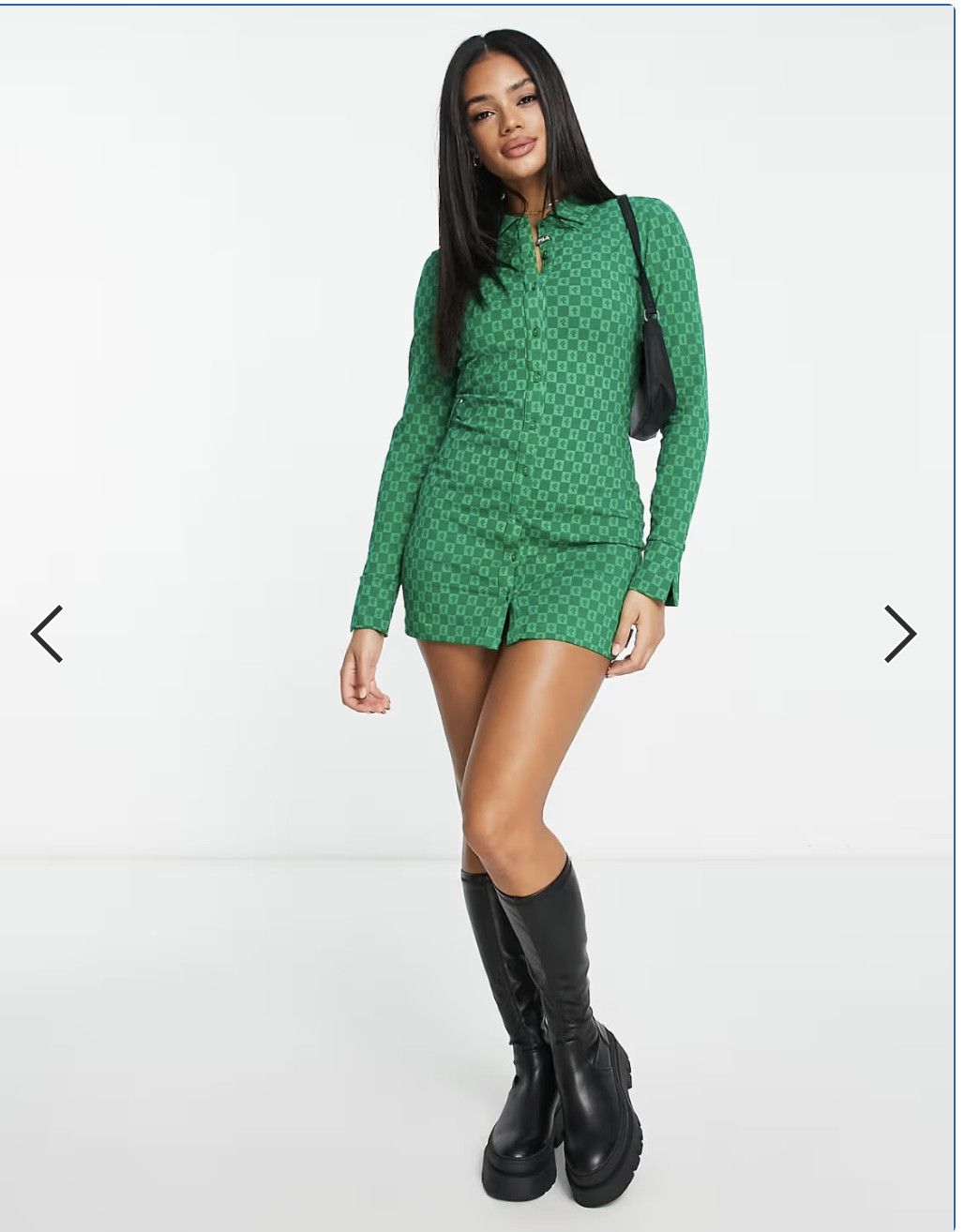 Fila Fila retro mini dress in green (L) Size L / US 10 / IT 46 - 1 Thumbnail