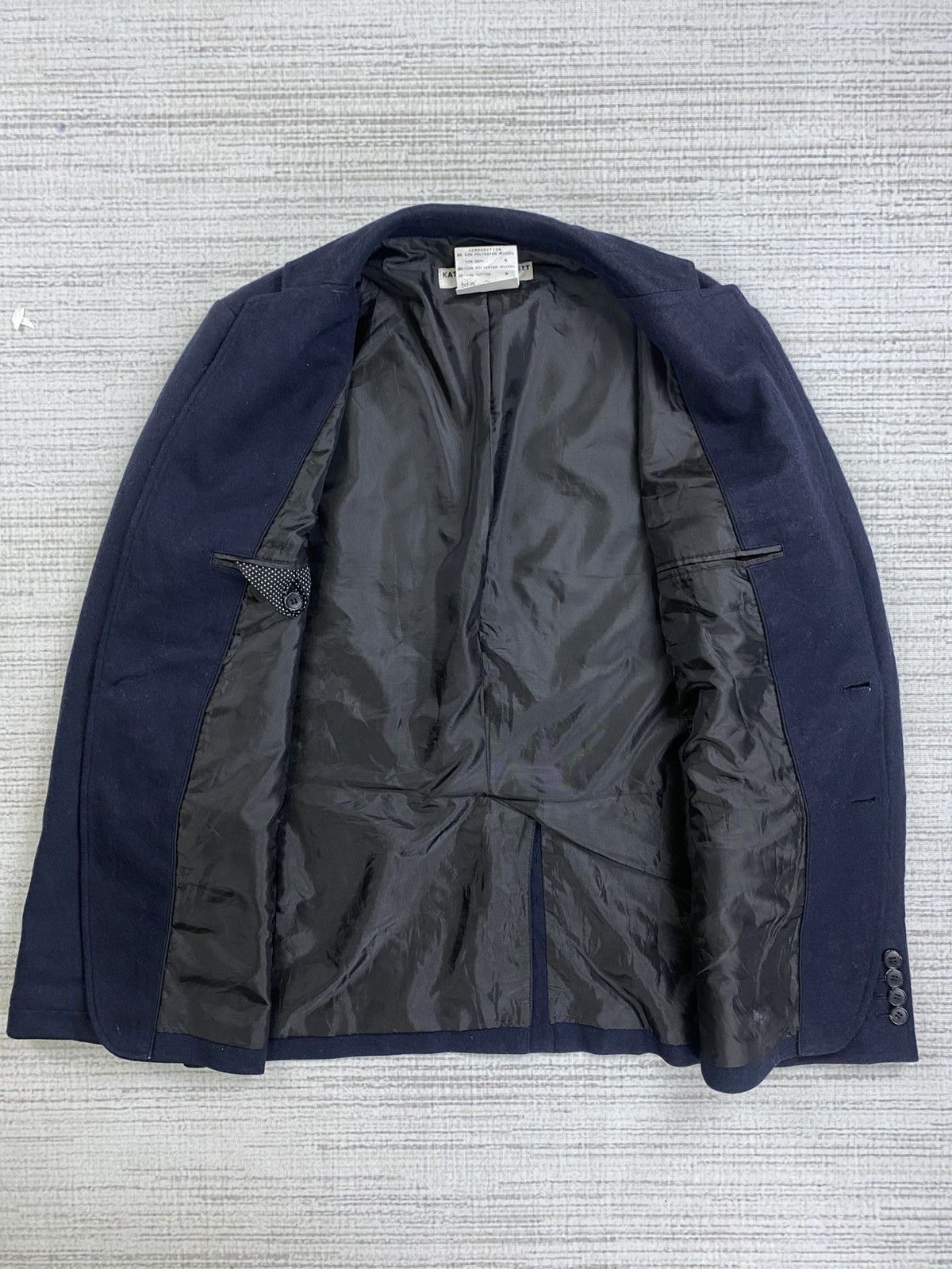 Japanese Brand × Katharine Hamnett London × Vintage Vintage Katharine Hamnett 2 Button Wool Blazer Size US M / EU 48-50 / 2 - 5 Thumbnail