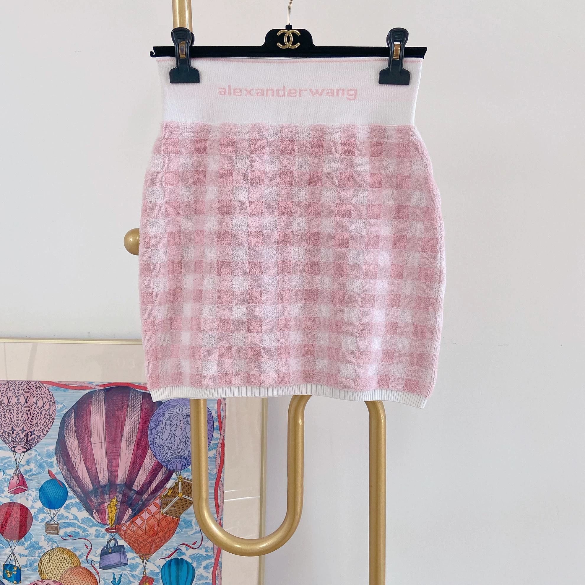 Alexander Wang Alexander Wang Pink Plaid Skirt Women's L Size 28" / US 6 / IT 42 - 1 Thumbnail