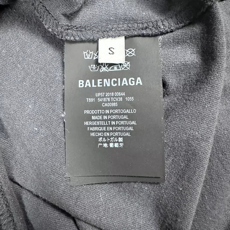 Balenciaga Balenciaga Electro-optic purple band T-shirt portrait shor Size US S / EU 44-46 / 1 - 4 Thumbnail
