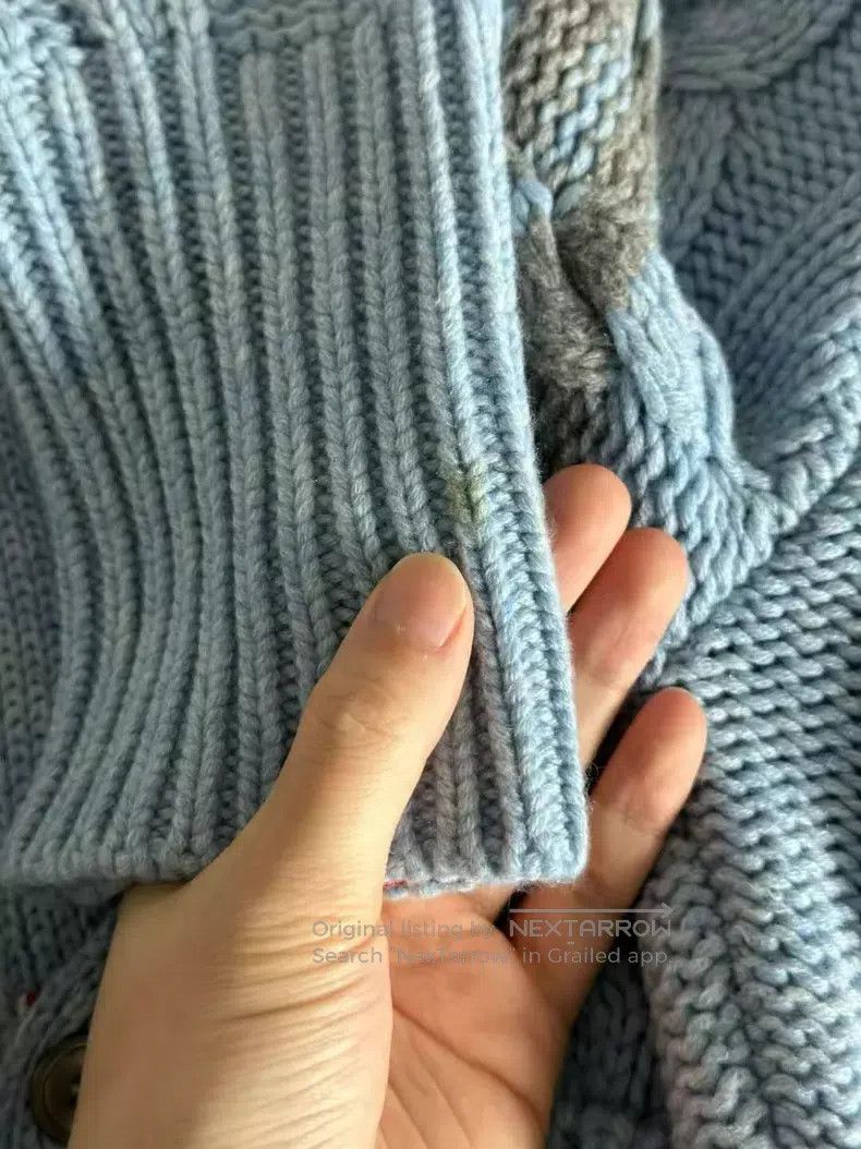 Thom Browne Thom Browne Sky Blue Cashmere Cardigan Size US M / EU 48-50 / 2 - 5 Thumbnail