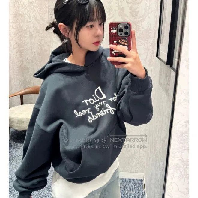 Dior Dior Navy Blue Embroidered Hoodie. Size US S / EU 44-46 / 1 - 9 Thumbnail