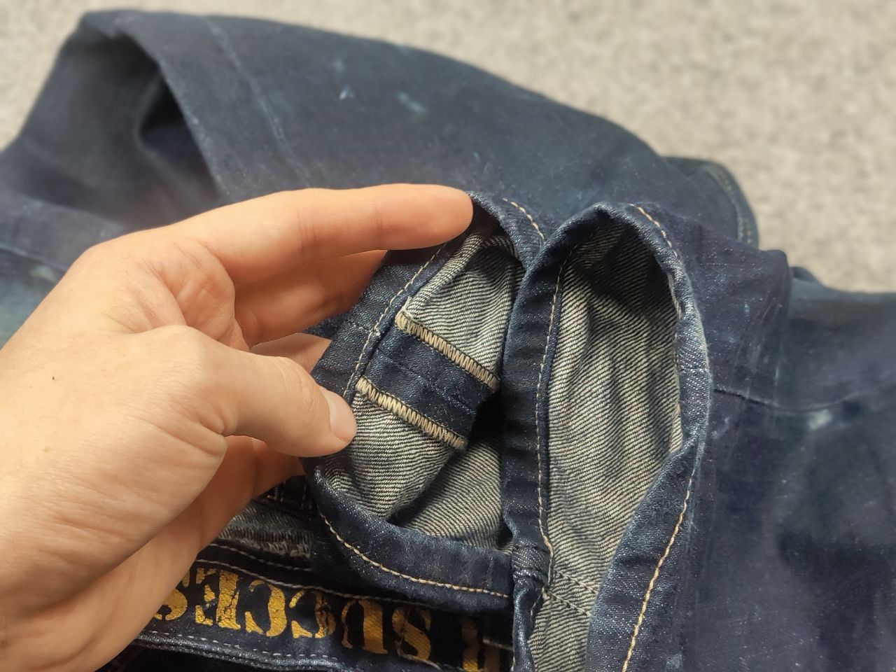 Diesel Diesel shioner Dark dyed Faded Denim Jeans Vintage Style Size US 34 / EU 50 - 23 Thumbnail