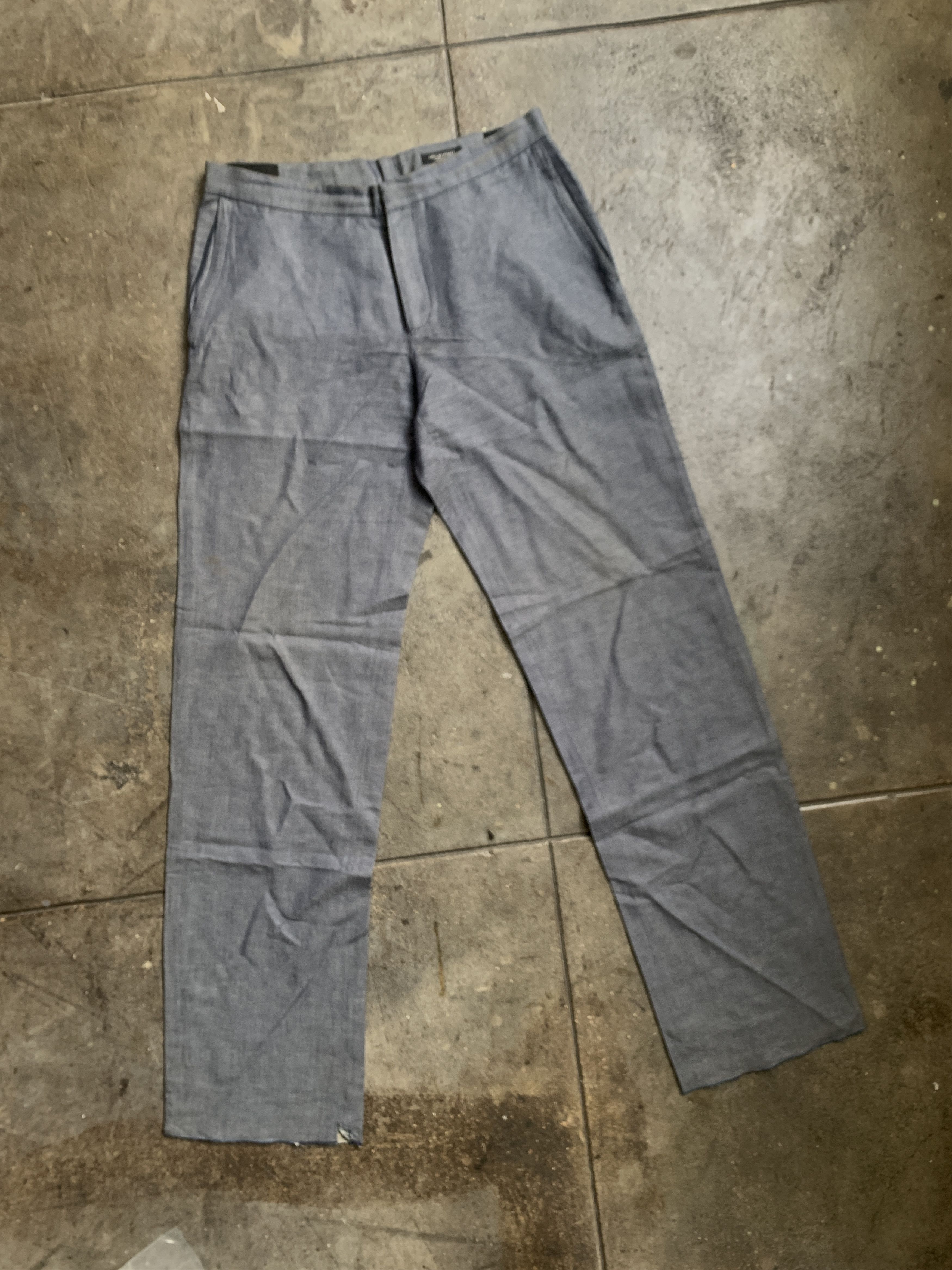 Neil Barrett Adjustable Linen Vintage Neil Pants w/ Zipper and raw hem Size US 32 / EU 48 - 1 Thumbnail