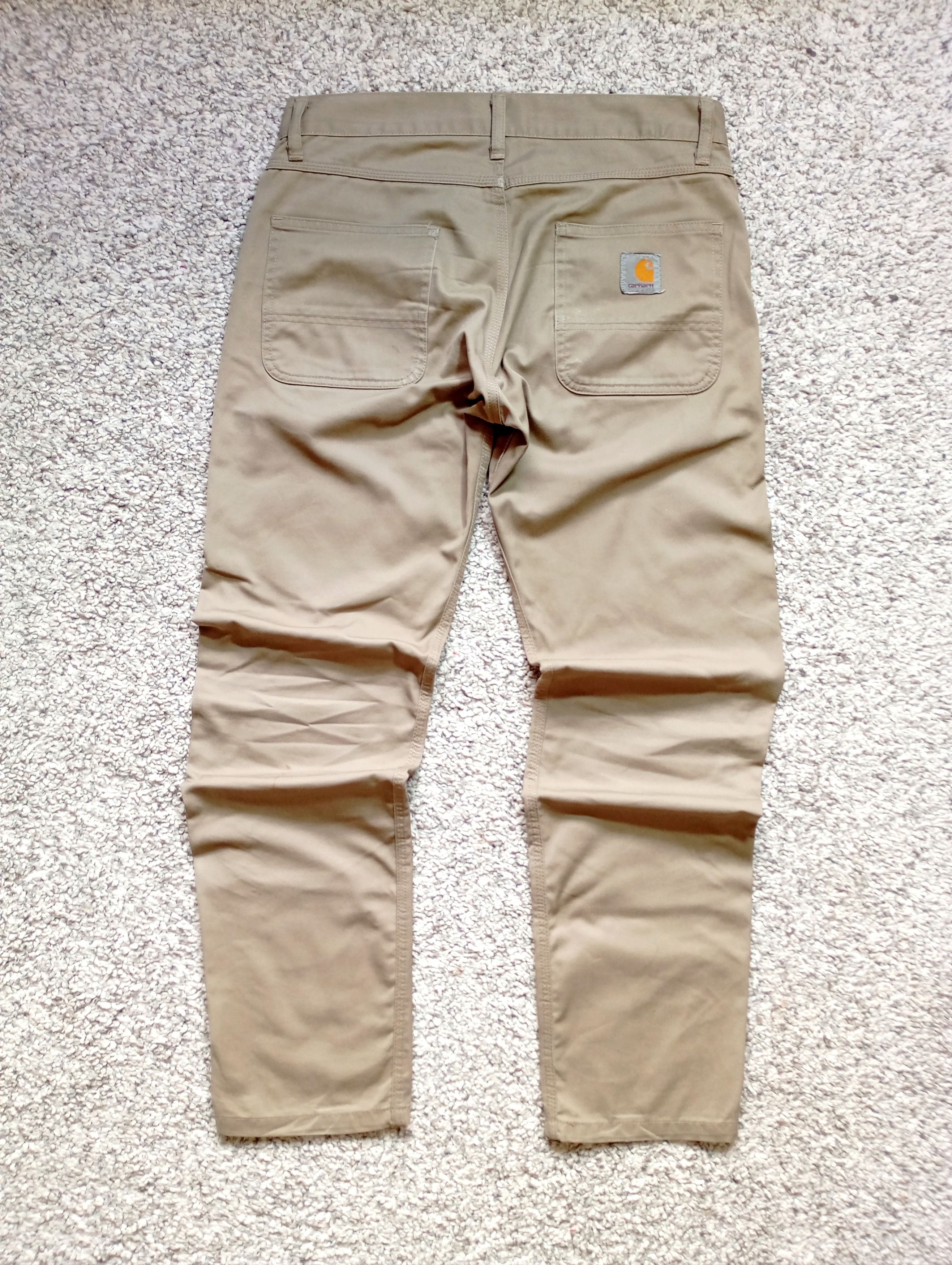 Carhartt × Vintage Carhartt Beige Vintage Single Knee Skill Pants Pocket Logo Size US 31 - 1 Thumbnail