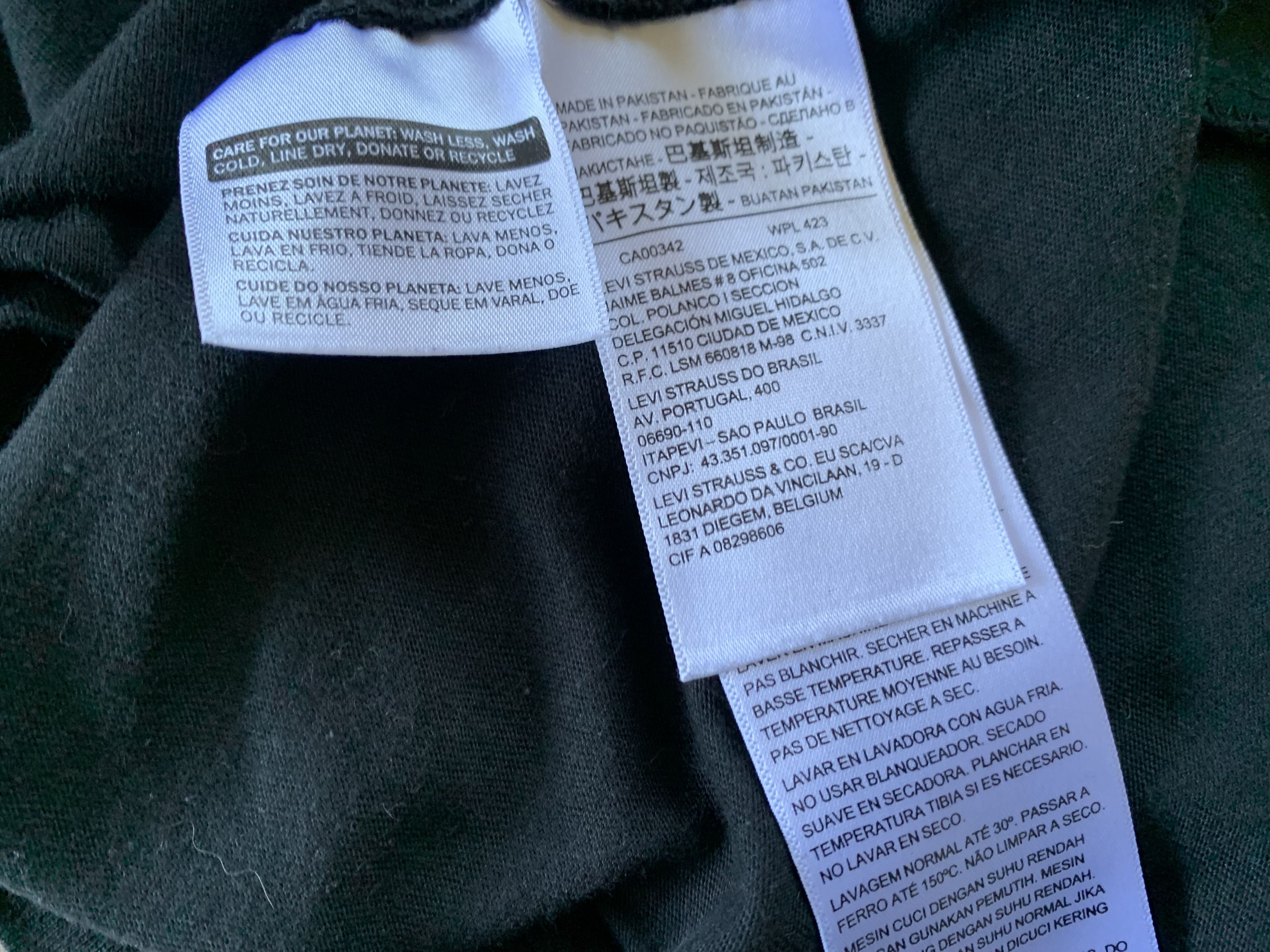 Levi's Levis Black Еmbroidered Logo T Shirt Size US M / EU 48-50 / 2 - 9 Thumbnail