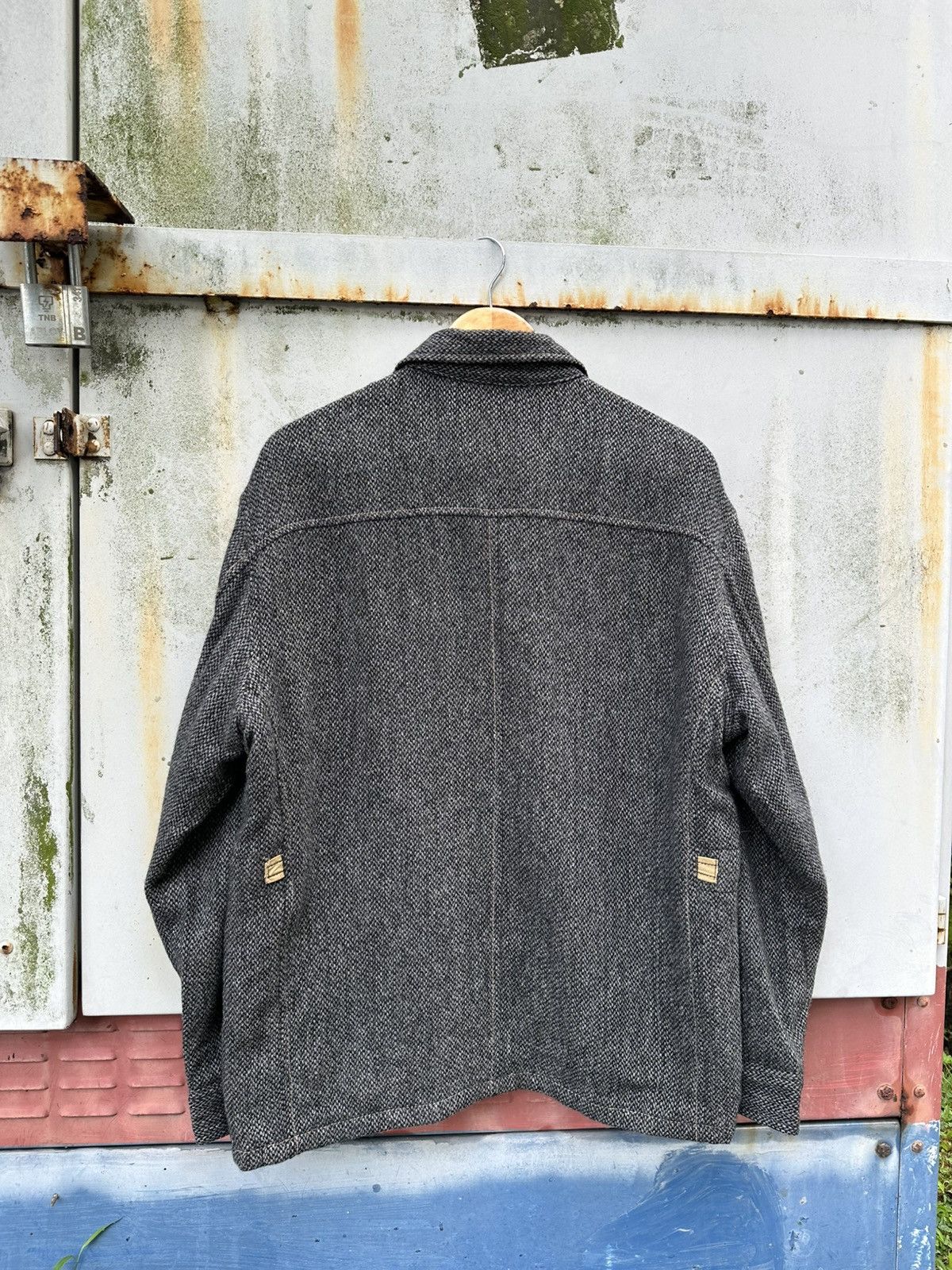 Japanese Brand 👹Coming Man Button Down Wool Jacket Size US L / EU 52-54 / 3 - 8 Thumbnail